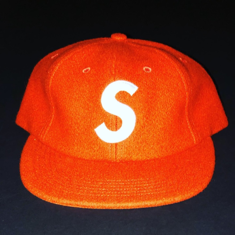 Supreme S Logo Camo Cap